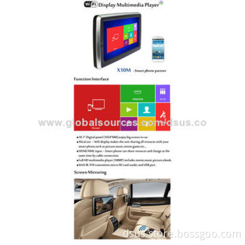 LCD TVs, 10.1-inch with bracket/SD/USB/HDMI/ FM and IR transmitter